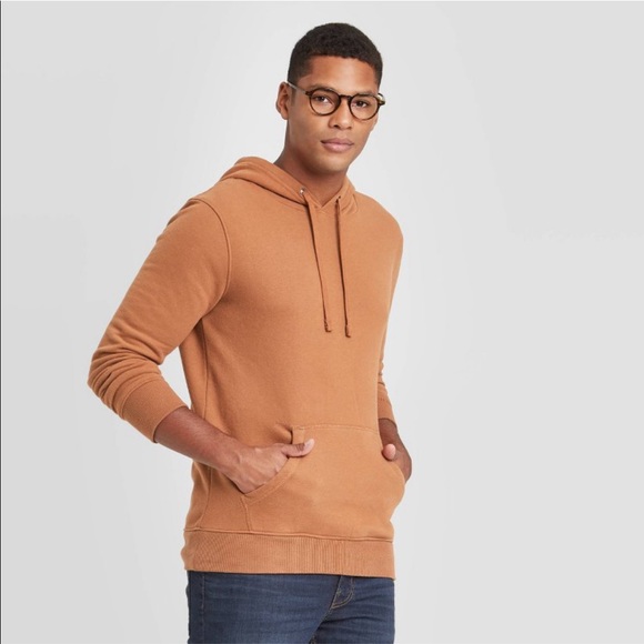 tan fleece hoodie